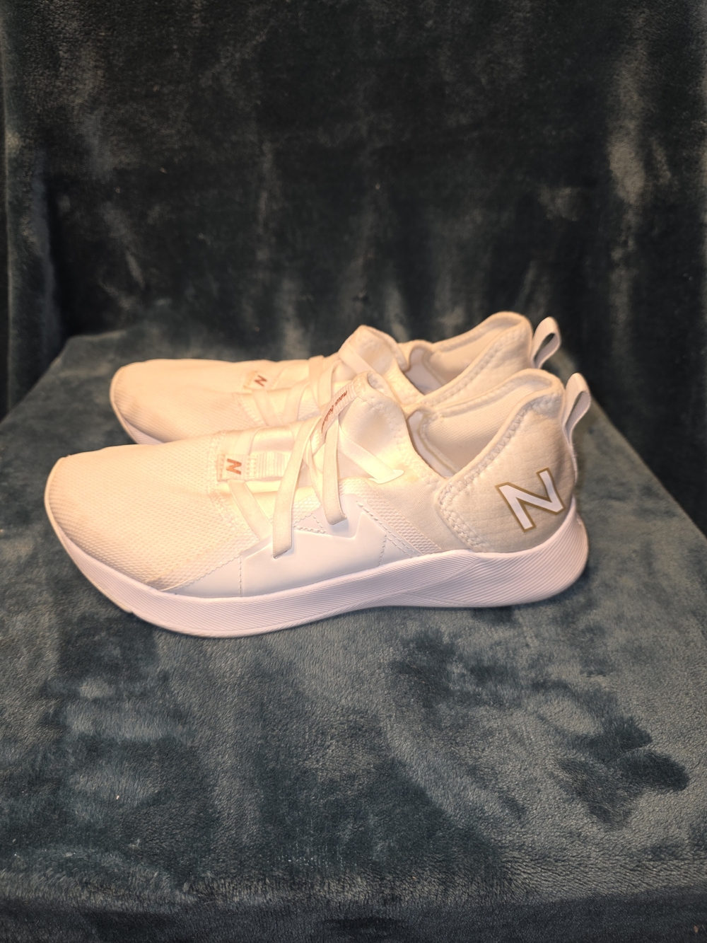 New Balance Women's White Mesh Athletic Sneakers